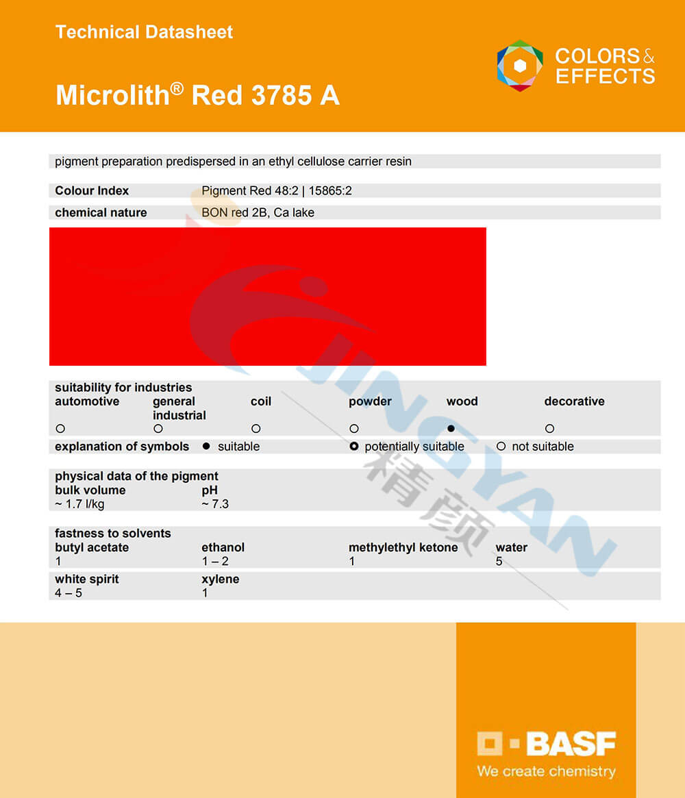 BASF Microlith 3785A/2C-A納米有機(jī)顏料